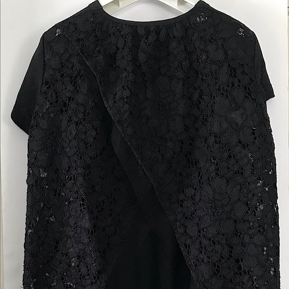 Sacai Mixed Media Lace and Tulle T-Shirt - Picture 5 of 7